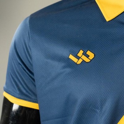 Camisa Retrô - Azul com Listra Amarela - 2023/24 - Foto 3