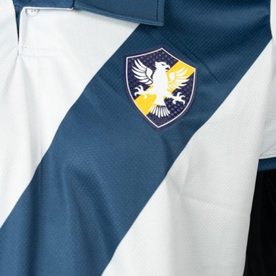 Camisa Retrô - Branca com Listra Azul - 2023/24 - Foto 3