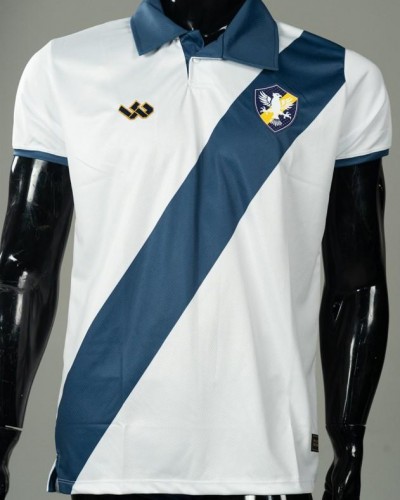 Camisa Retrô - Branca com Listra Azul - 2023/24